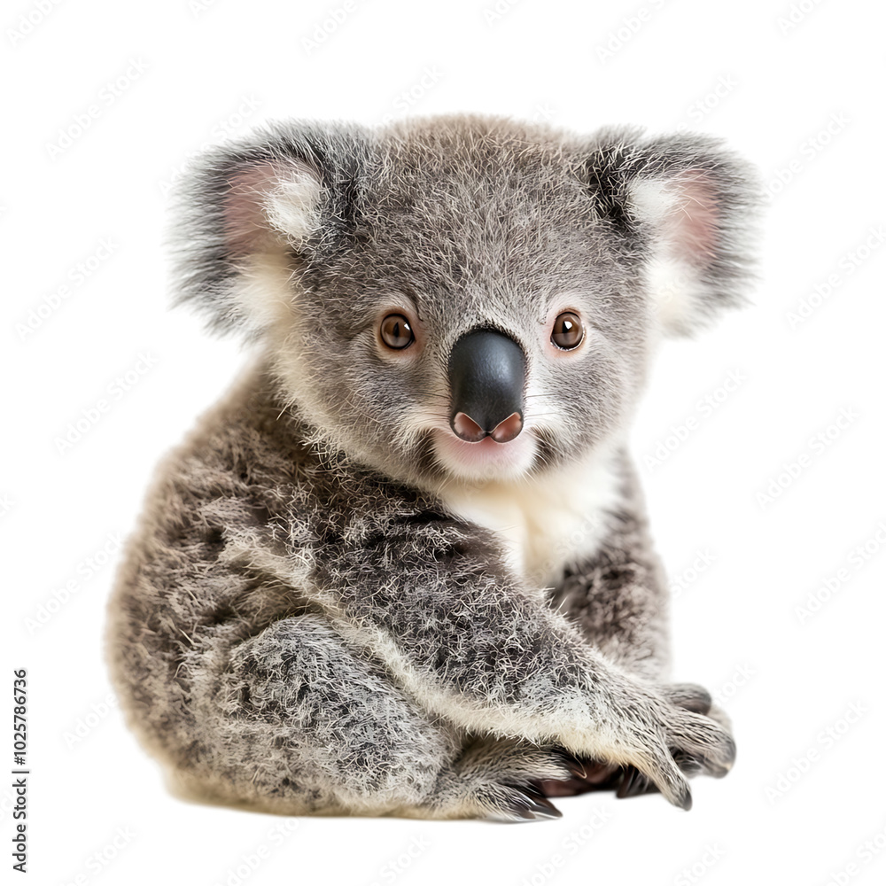 Baby koala isolated transparent background Baby koala isolated transparent background