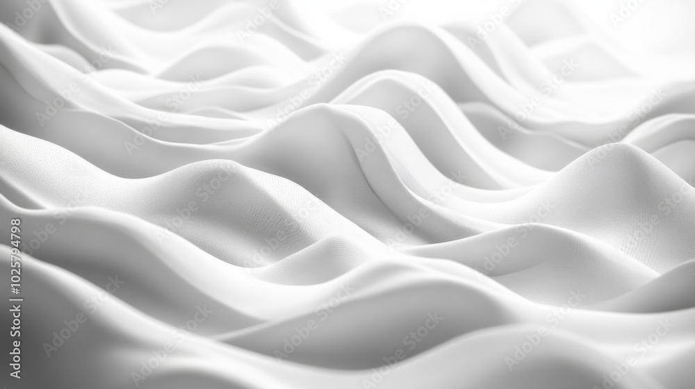 Fototapeta premium Abstract White Waves