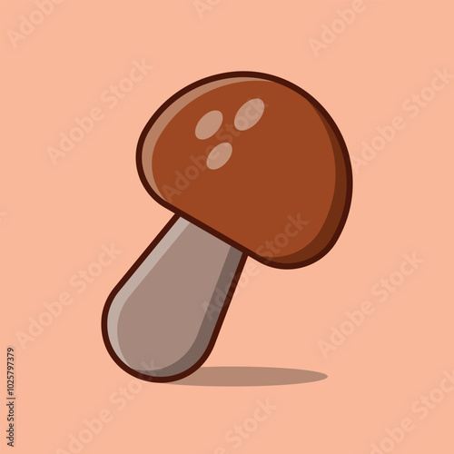 Vector composition featuring realistically drawn Champignon bulbs