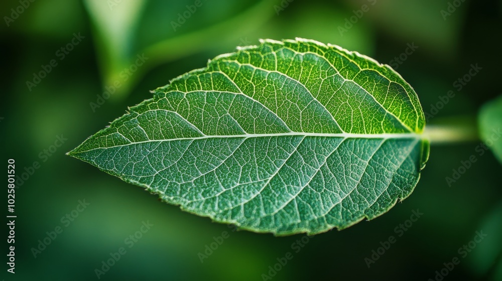 Leaf with Veins in Focus Leaf with Veins in Focus