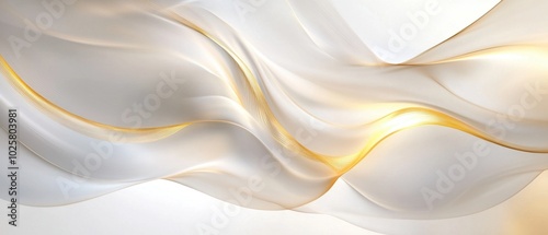 Elegant Abstract Background with Flowing Curves