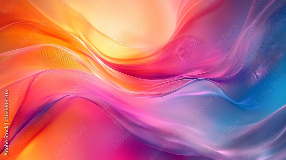 Fototapeta premium Vibrant Abstract Color Wave