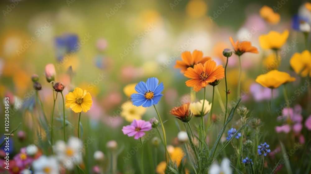 Colorful Wildflower Meadow Colorful Wildflower Meadow