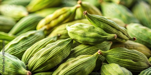 Wallpaper Mural Closeup shot of green cardamom spice on a bright background macro Torontodigital.ca