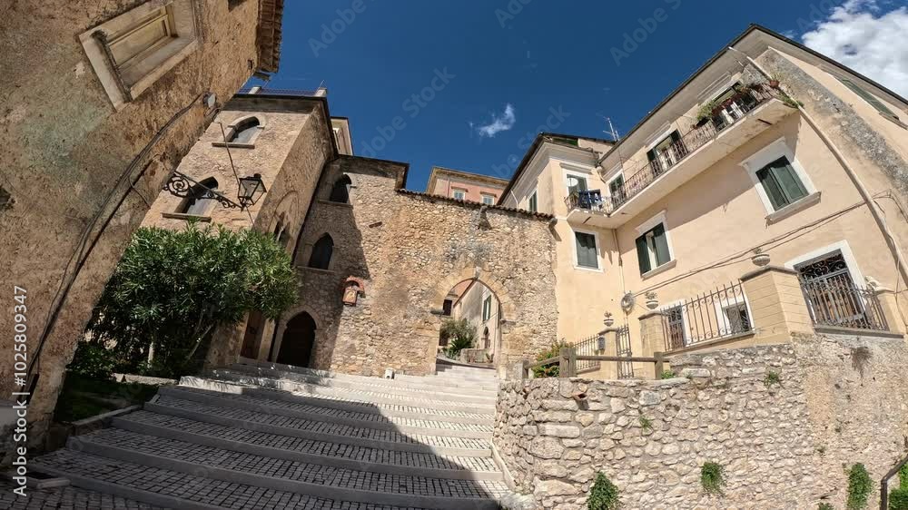 View of the landscape around Alvito, a village in Lazio in Italy. View of the landscape around Alvito, a village in Lazio in Italy.