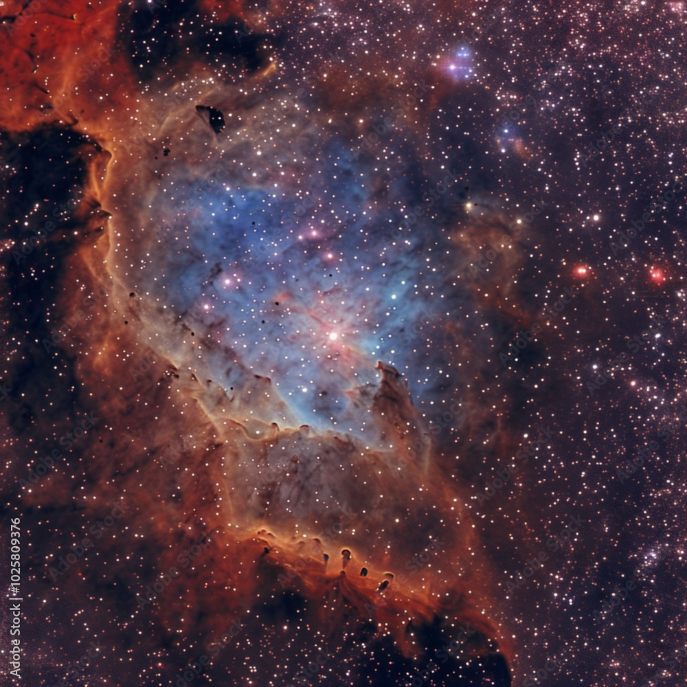 Obraz premium mebula in space