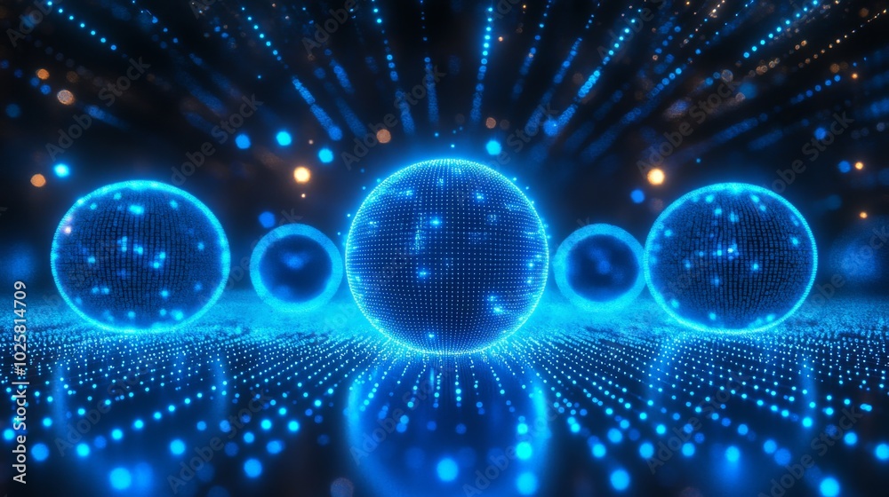 Obraz premium Futuristic Digital Sphere