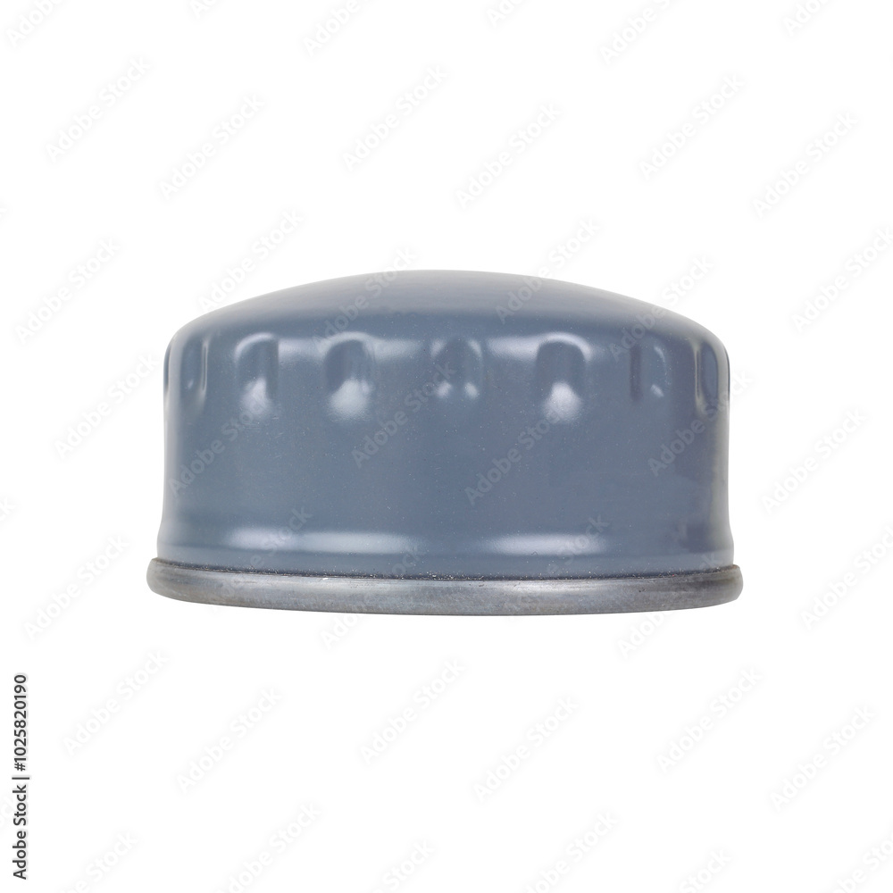 Fototapeta premium Car Parts - Side view new oil filter isolated