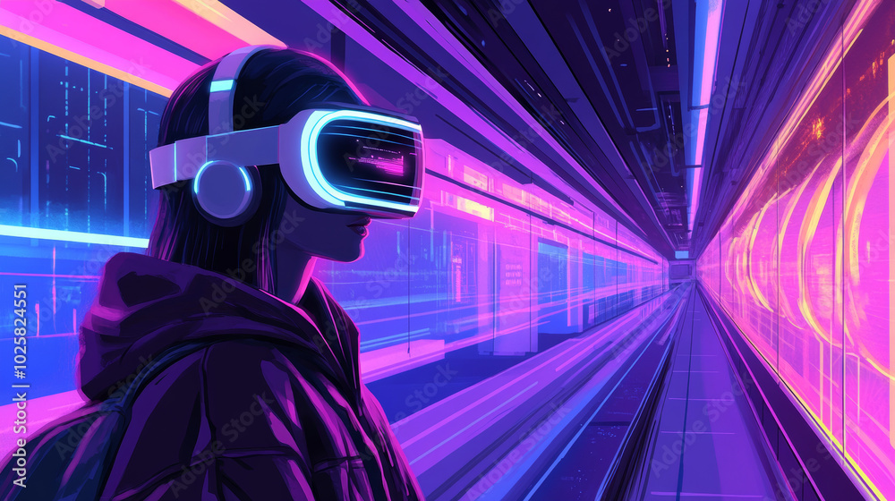 The metaverse is imagined as a world of glowing neon lines, reminiscent of old-school technology. This poster highlights the role of virtual and augmented reality in shaping digital entertainment. The metaverse is imagined as a world of glowing neon lines, reminiscent of old-school technology. This poster highlights the role of virtual and augmented reality in shaping digital entertainment.