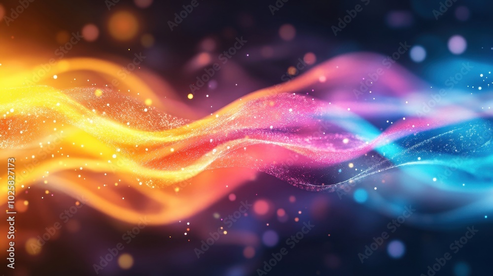 Fototapeta premium Vibrant Abstract Light Effects Background