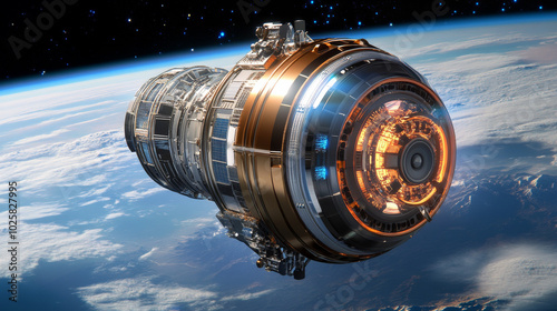 The EmDrive is a proposed engine that uses electromagnetism to propel spacecraft.  It's a futuristic idea, and while it's still in its early stages, some believe it could revolutionize space travel. photo