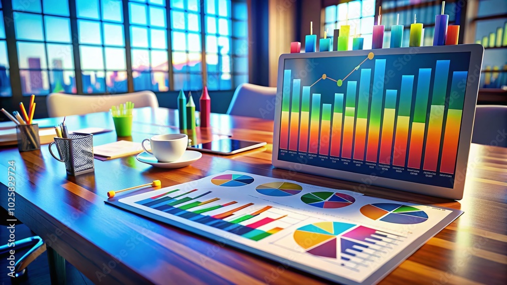 Modern Table Graphic for Data Visualization and Presentation with Charts and Diagrams in Professional Style Modern Table Graphic for Data Visualization and Presentation with Charts and Diagrams in Professional Style