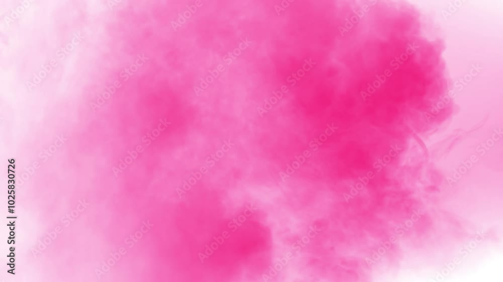 pink smoke on white background
