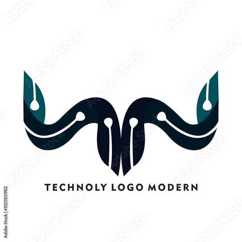 TECH LOGO MODERN MONOGRAM