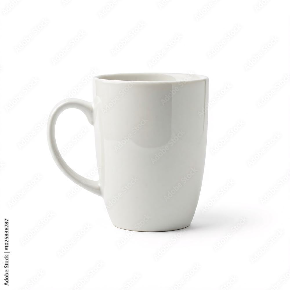 Obraz premium white ceramic mug on white background