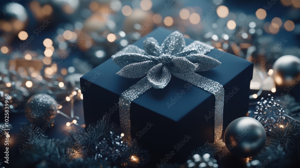 The Gift with Sparkling Ribbon