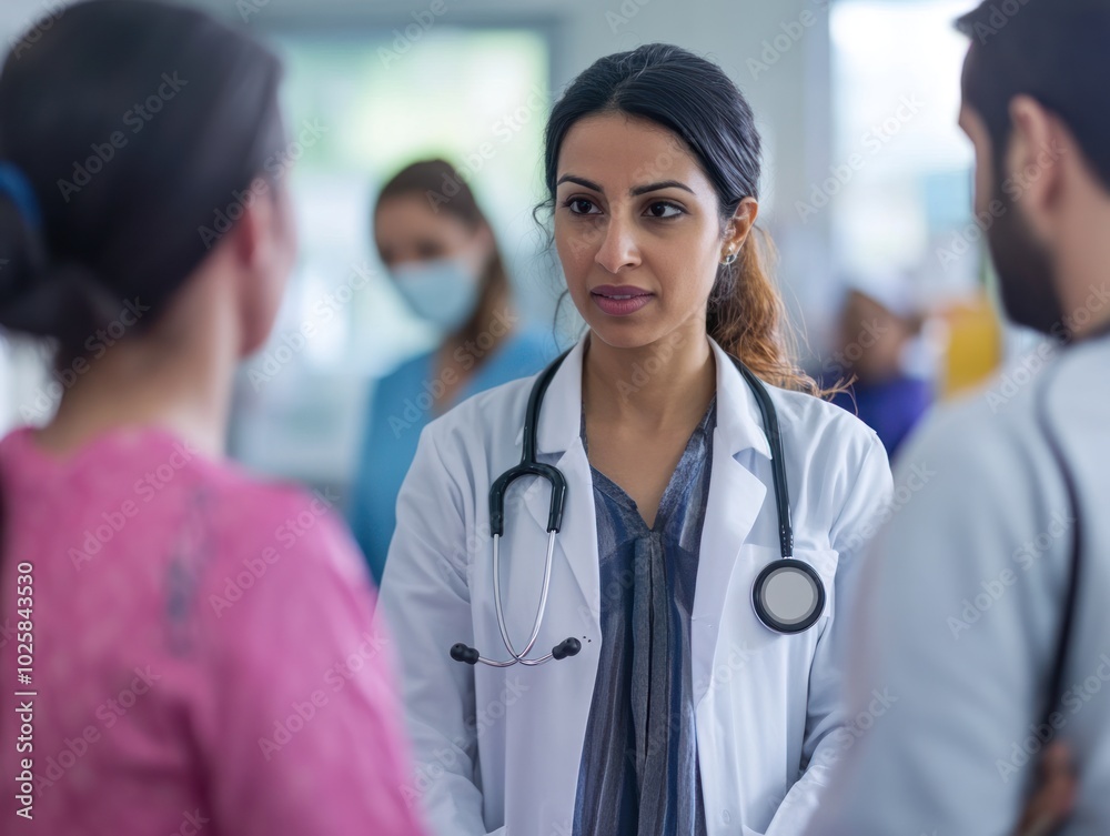 A supportive medical care for immigrant populations scene, showing culturally sensitive care with multilingual healthcare providers, addressing the unique challenges faced by immigrant patients A supportive medical care for immigrant populations scene, showing culturally sensitive care with multilingual healthcare providers, addressing the unique challenges faced by immigrant patients