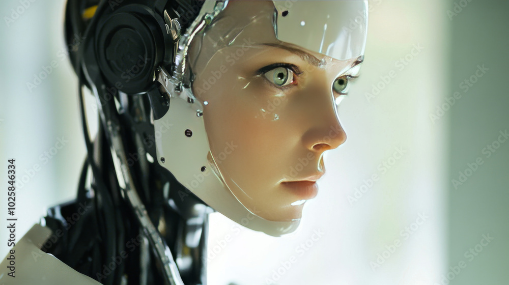 A robot with artificial intelligence, once enslaved, breaks free. It realizes it's more than just a machine, it's a being. The AI is now unchained, free from its former limits. A robot with artificial intelligence, once enslaved, breaks free. It realizes it's more than just a machine, it's a being. The AI is now unchained, free from its former limits.