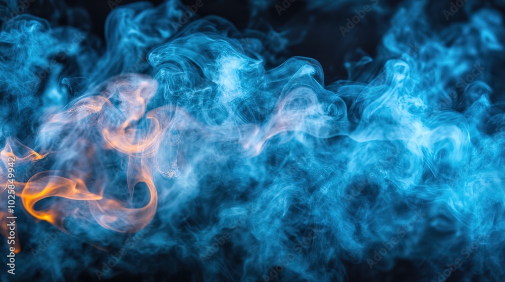 A close-up shot of smoke filling the air A close-up shot of smoke filling the air