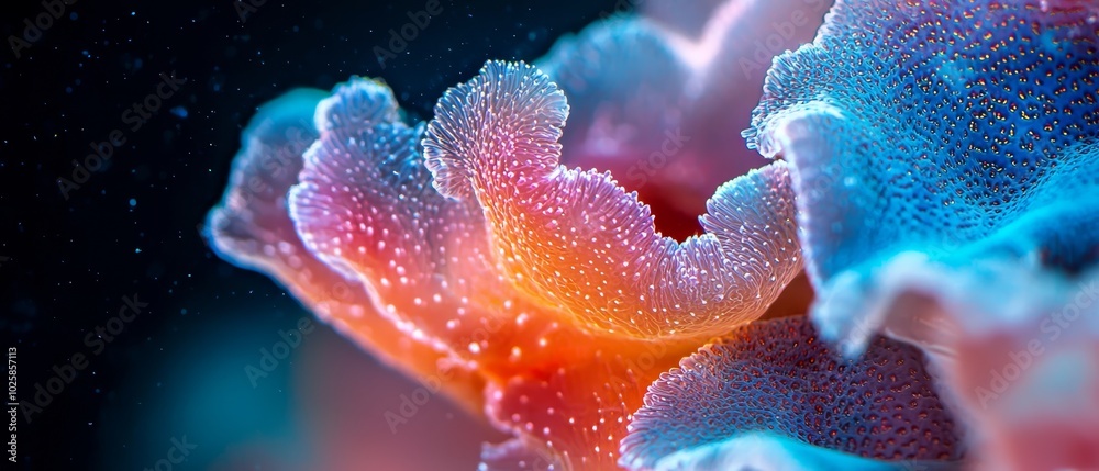 Close-up of a pink-blue flower against a black backdrop, featuring water droplets on its petals Close-up of a pink-blue flower against a black backdrop, featuring water droplets on its petals
