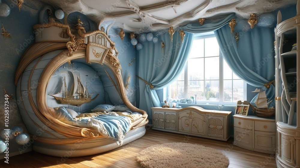 Fototapeta premium Playful Child's Bedroom 