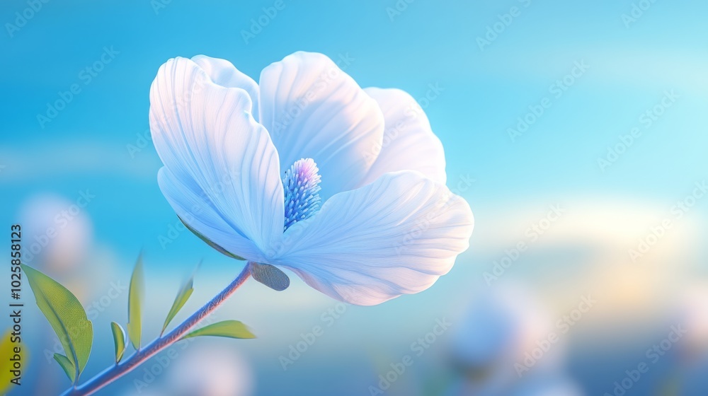 Close-up of a cotton flower, , macro photography, c4d, blender,oc renderer, hd,8k Close-up of a cotton flower, , macro photography, c4d, blender,oc renderer, hd,8k