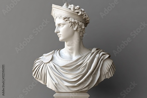 Ancient statue of the king of queen.
