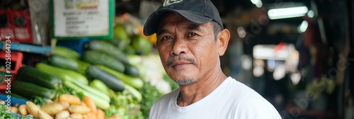 A close up portrait of a serious young man