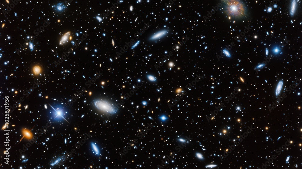 Fototapeta premium The Galaxy in Deep Space