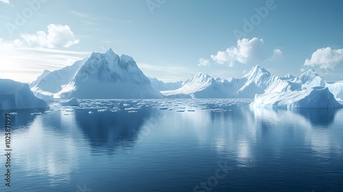 Surreal Cityscape with Rising Sea Levels Symbolizing Climate Change Impact