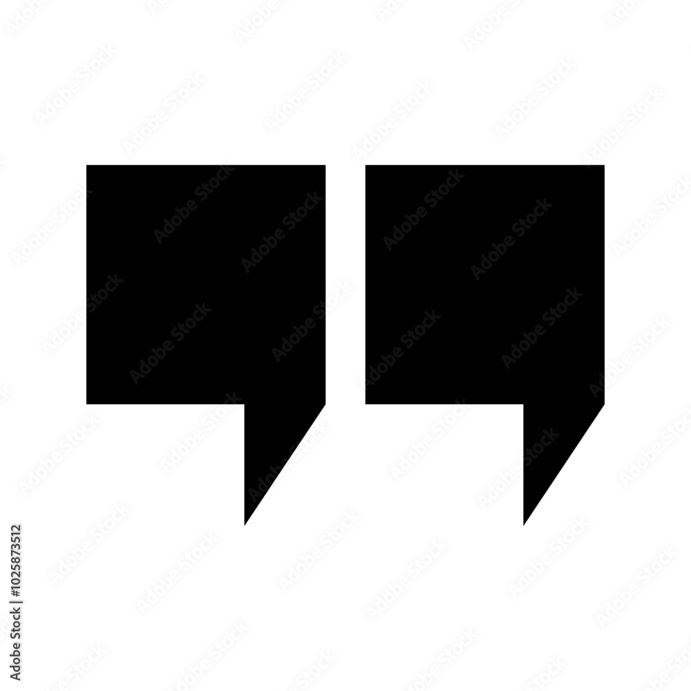 quote mark icon. Quote sign icon. Quotation mark symbol. quote mark icon. Quote sign icon. Quotation mark symbol.