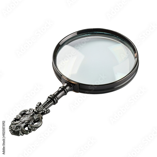 magnifying glass isolated on white