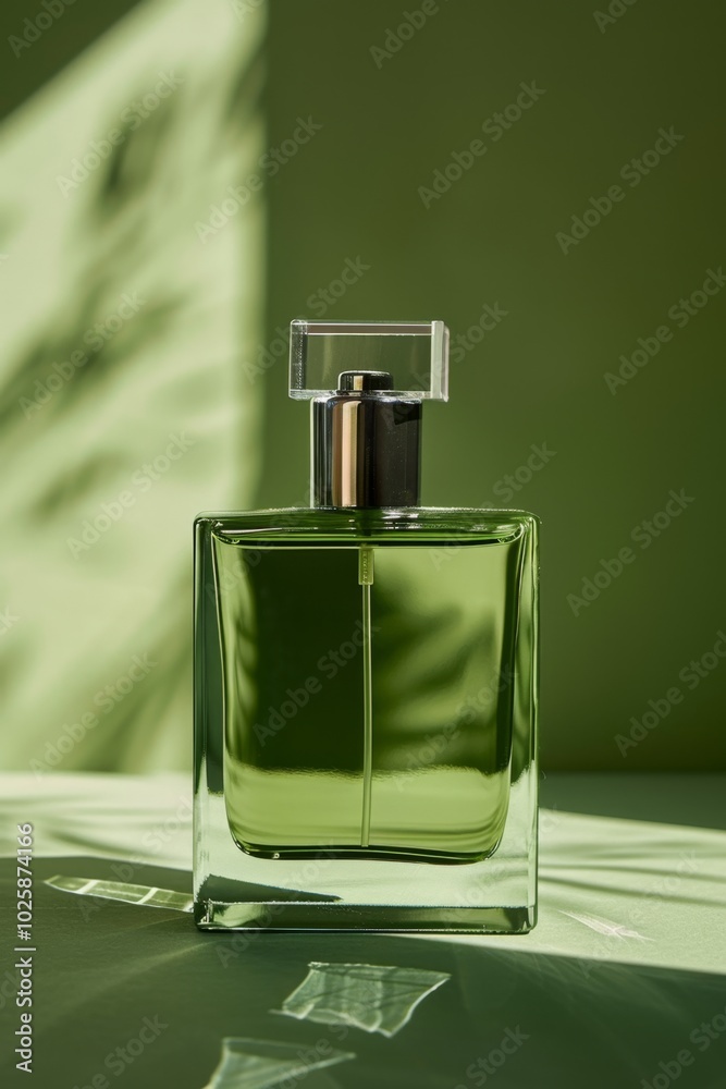 A Bottle of Perfume mockup on luxury background. ai generated A Bottle of Perfume mockup on luxury background. ai generated
