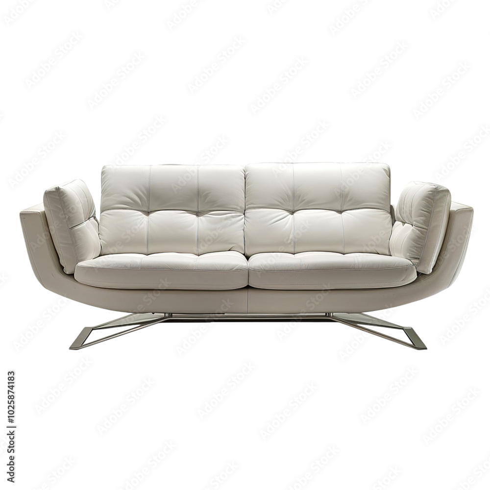 Fototapeta premium red leather sofa