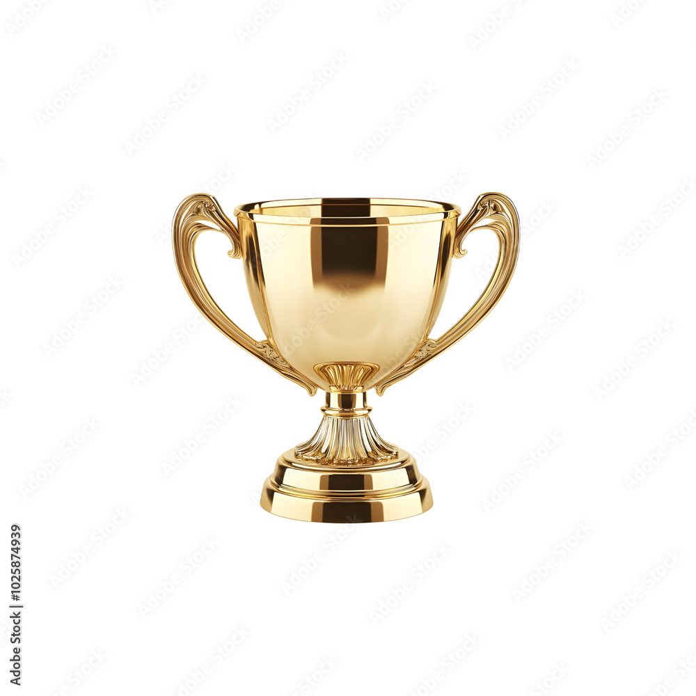 gold trophy isolated on white background gold trophy isolated on white background
