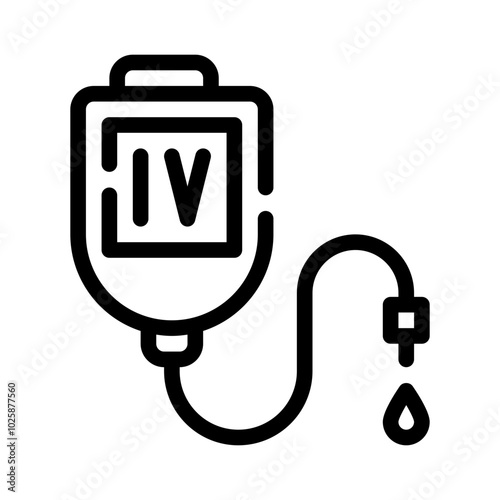 Icon IV Drip With Style Outline