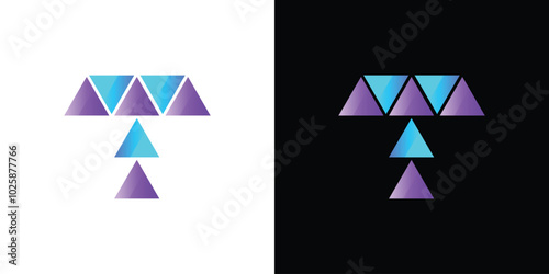 Letter t arrow logo