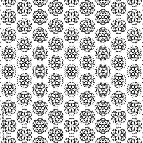 seamless pattern with flowers