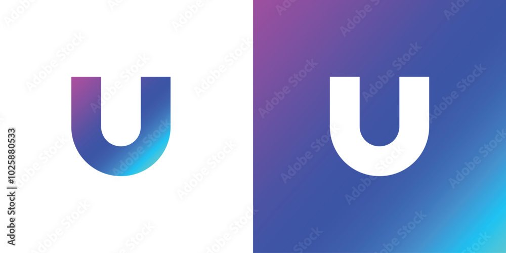 letter U logo. Icon design. Template elements - Collection of vector sign letter U logo. Icon design. Template elements - Collection of vector sign