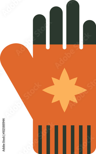 Autumn Gloves Theme Style Design Vector Element photo