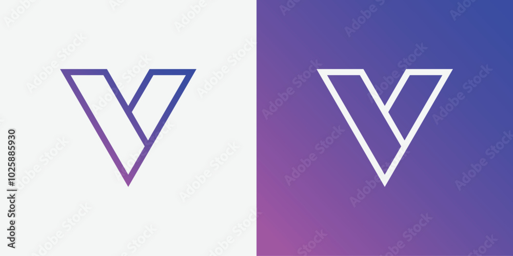 Premium letter V logo design. Luxury abstract victory logotype. Creative elegant vector monogram symbol