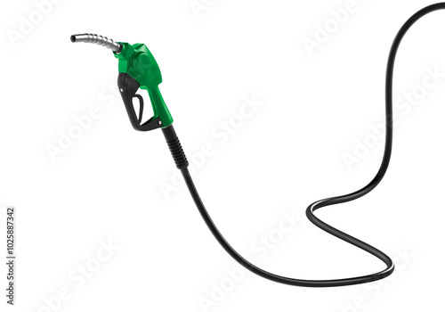 gasoline injector gasoline pump, transparent background