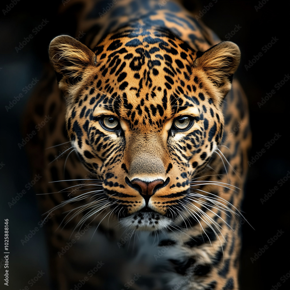 Naklejka premium portrait of a leopard