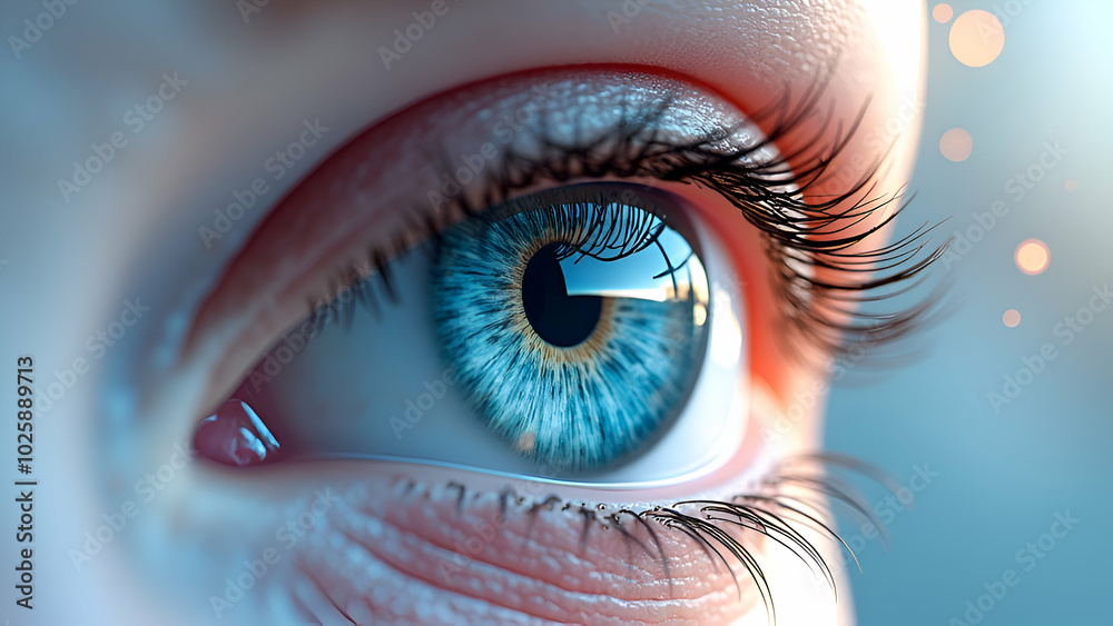 Closeup of a human eye 