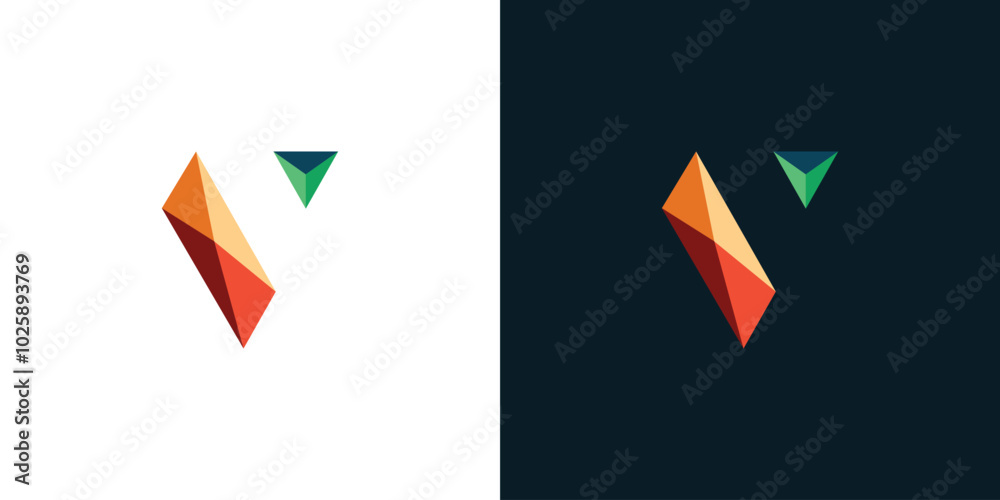 v icon origami v icon origami