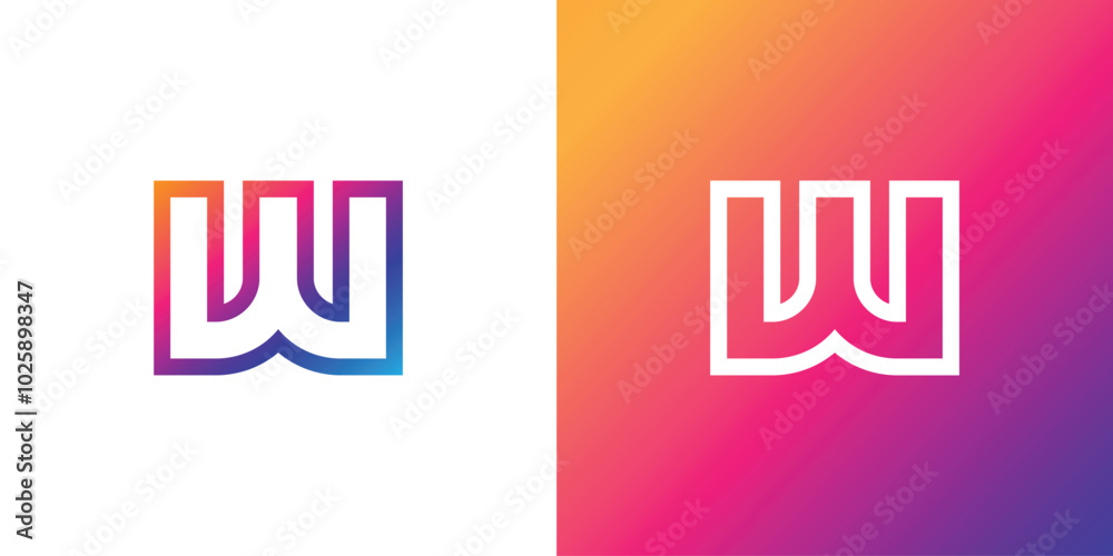 W abstract Logo W abstract Logo
