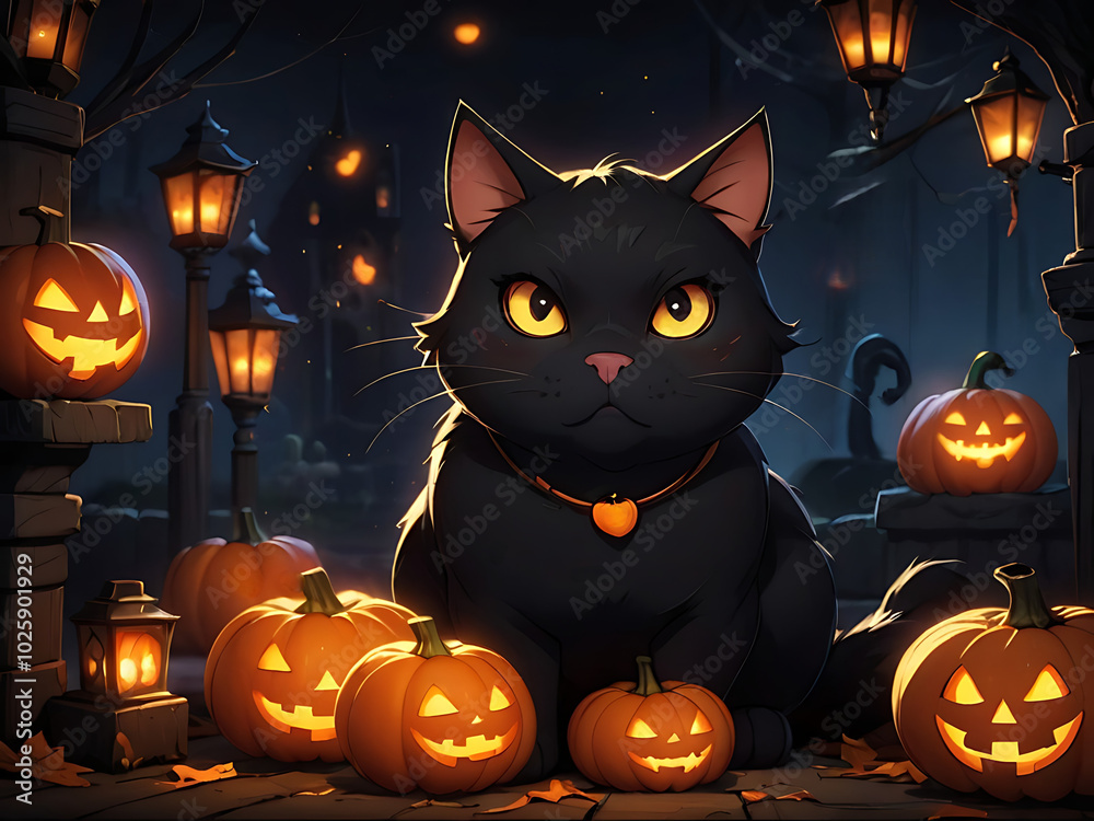 halloween background with pumpkin and bats halloween background with pumpkin and bats