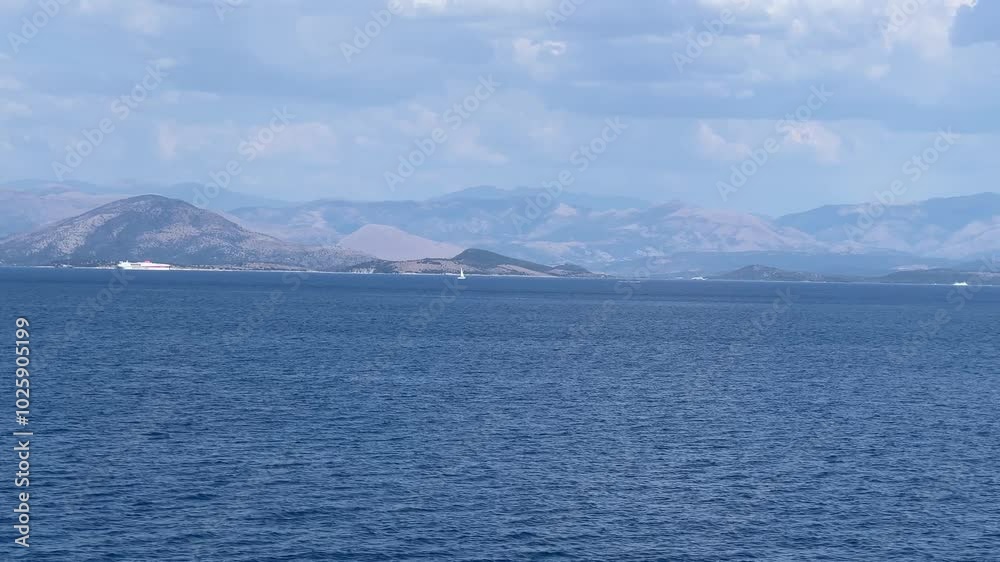 View of the picturesque bay of Corfu Gouvia View of the picturesque bay of Corfu Gouvia