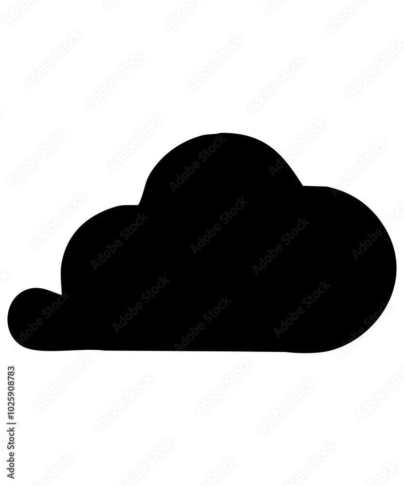 cloud computing concept silhouette isolated on white cloud computing concept silhouette isolated on white