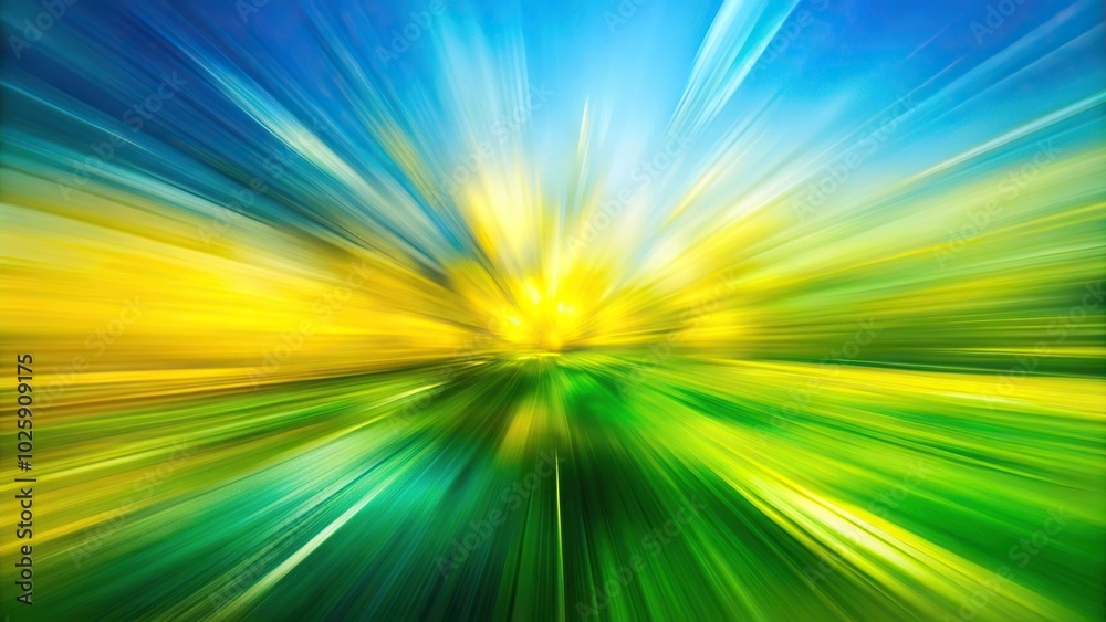 Obraz premium Colorful abstract background featuring bright yellow, green, and blue hues